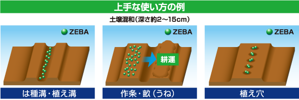 ZEBA（ゼバ）：上手な使い方の例