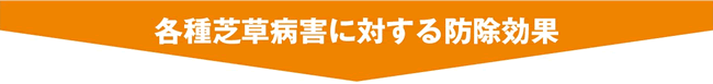 各種雑草病害に対する防除効果