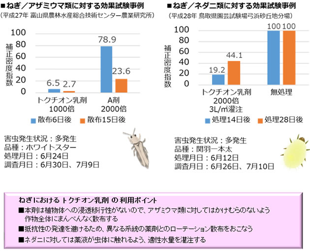 ねぎ で使用できるアリスタ製品のご紹介